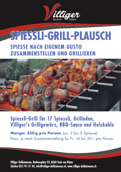 Spiessli-Grill Flyer